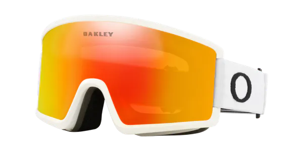 Oakley Target Line M Fire Iridium Brilleglass, Matte White Strop